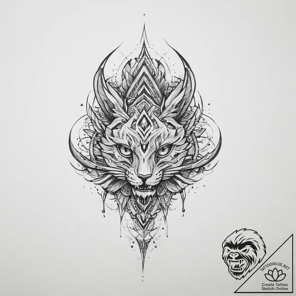 Tattoo sketch wood - tattoo sketch (№1756142424_0, 25.08.2025 17:20) — tattoovalue.net