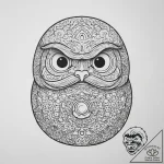 Tattoo sketch japanese daruma doll, concept a… – tattoo sketch (№1756143435_0, 25.08.2025 17:37) — tattoovalue.net