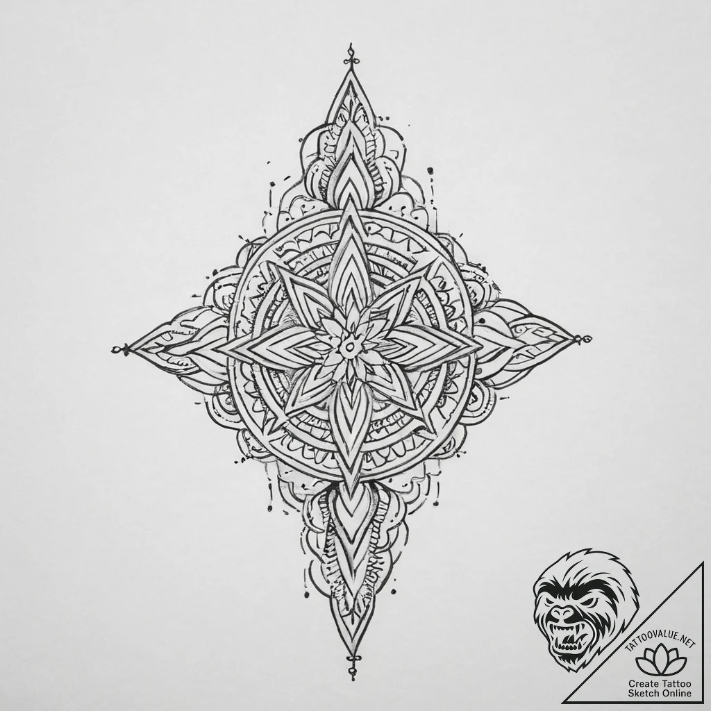 Tattoo sketch unity, concept art for tattoo,... - tattoo sketch (№1756144421_0, 25.08.2025 17:53) — tattoovalue.net