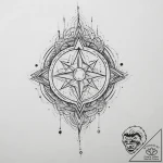 Tattoo sketch cosmic soul, tattoo line art, b… – tattoo sketch (№1756145610_0, 25.08.2025 18:13) — tattoovalue.net