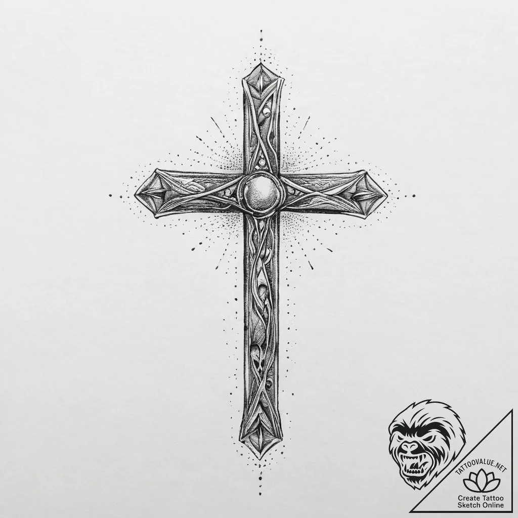Tattoo sketch desert, tattoo line art, sepia... - tattoo sketch (№1756146598_0, 25.08.2025 18:29) — tattoovalue.net