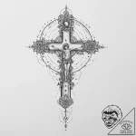Tattoo sketch cosmic person, tattoo line art,… – tattoo sketch (№1756147384_0, 25.08.2025 18:43) — tattoovalue.net