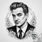 Tattoo sketch goodfellas mobster portrait, in… – tattoo sketch (№1756147580_0, 25.08.2025 18:46) — tattoovalue.net
