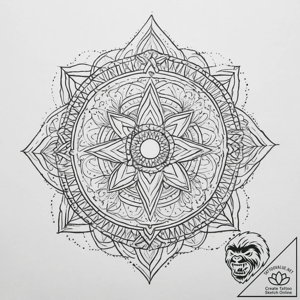 Tattoo sketch bronze, tattoo flash sheet desi... - tattoo sketch (№1756148167_0, 25.08.2025 18:56) — tattoovalue.net