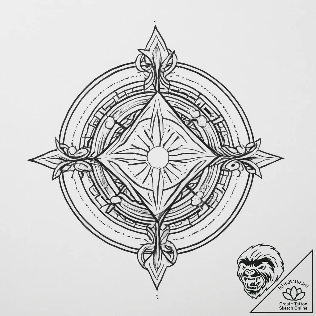 Tattoo sketch cosmic spirit, tattoo flash she... - tattoo sketch (№1756149164_0, 25.08.2025 19:12) — tattoovalue.net