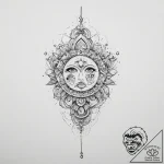 Tattoo sketch cosmic presence, tattoo sketch… – tattoo sketch (№1756149363_0, 25.08.2025 19:16) — tattoovalue.net