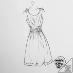 Tattoo sketch bridesmaid dress with a quote – tattoo sketch (№1756150372_0, 25.08.2025 19:32) — tattoovalue.net