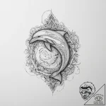 Tattoo sketch dolphin, tattoo drawing outline… – tattoo sketch (№1756150568_0, 25.08.2025 19:36) — tattoovalue.net
