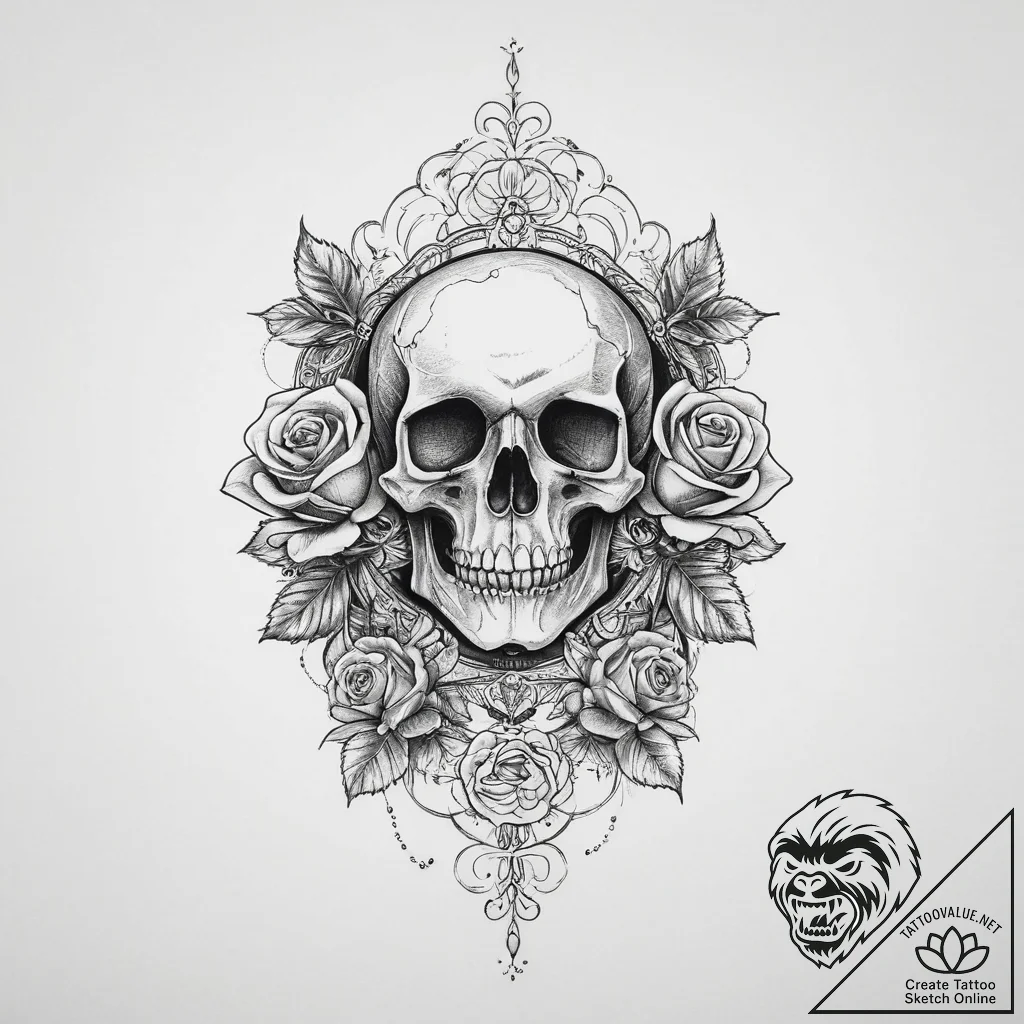 Tattoo sketch holy current, concept art for t... - tattoo sketch (№1756150768_0, 25.08.2025 19:39) — tattoovalue.net