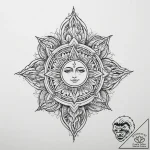 Tattoo sketch sacred origin – tattoo sketch (№1756151171_0, 25.08.2025 19:46) — tattoovalue.net