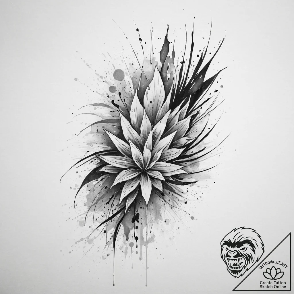 Tattoo sketch gray, artistic tattoo sketch, b... - tattoo sketch (№1756154578_0, 25.08.2025 20:42) — tattoovalue.net