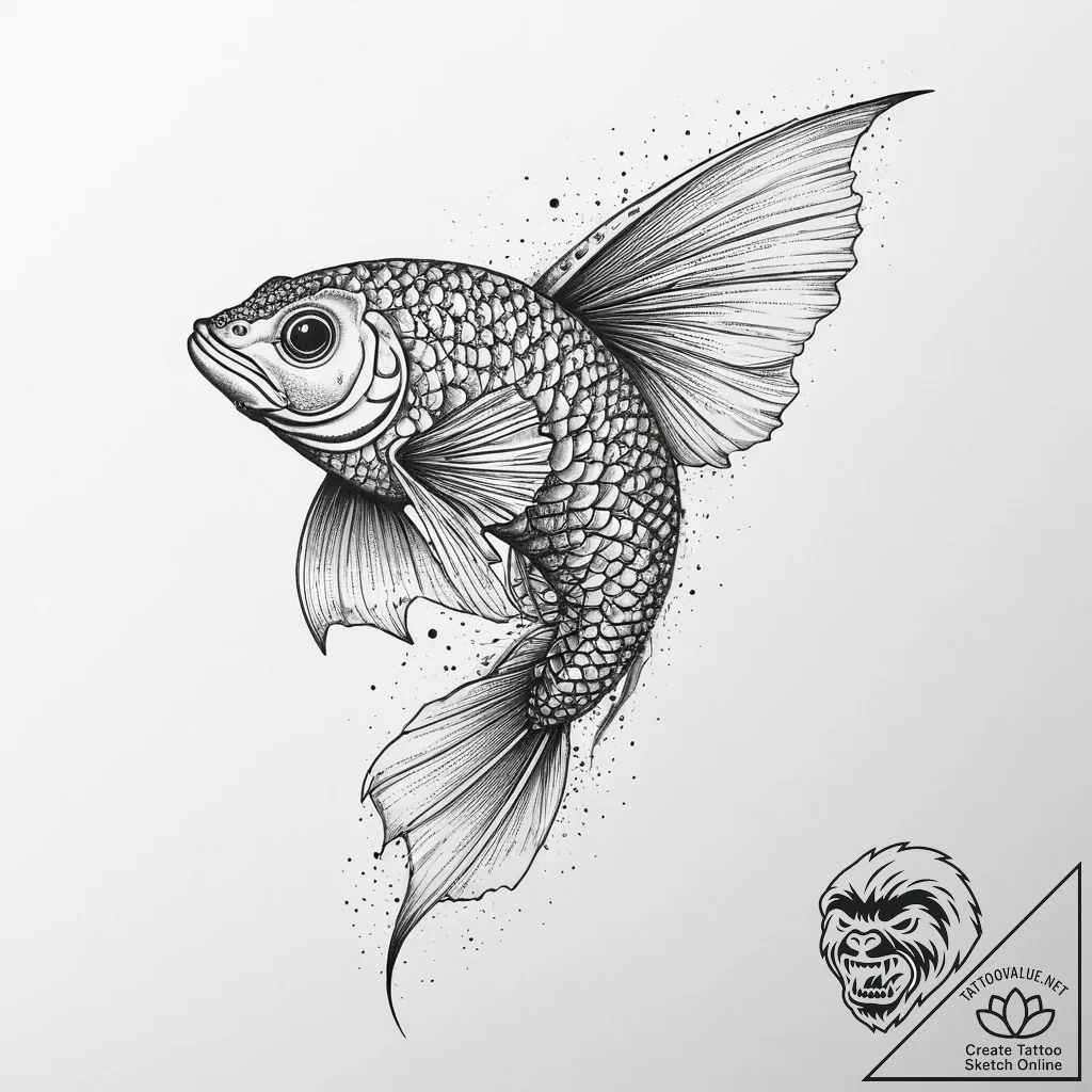 Tattoo sketch pleco, tattoo sketch design, so... - tattoo sketch (№1756155595_0, 25.08.2025 20:59) — tattoovalue.net
