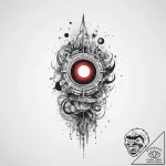 Tattoo sketch cosmic presence, ink illustrati… – tattoo sketch (№1756156591_0, 25.08.2025 21:16) — tattoovalue.net