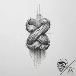 Tattoo sketch hands with a knot, tattoo drawi… – tattoo sketch (№1756159207_0, 25.08.2025 22:00) — tattoovalue.net