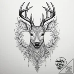 Tattoo sketch elegant doe tattoo, concept art… – tattoo sketch (№1756159608_0, 25.08.2025 22:06) — tattoovalue.net
