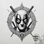 Tattoo sketch deadpool logo, artistic tattoo… – tattoo sketch (№1756160609_0, 25.08.2025 22:23) — tattoovalue.net