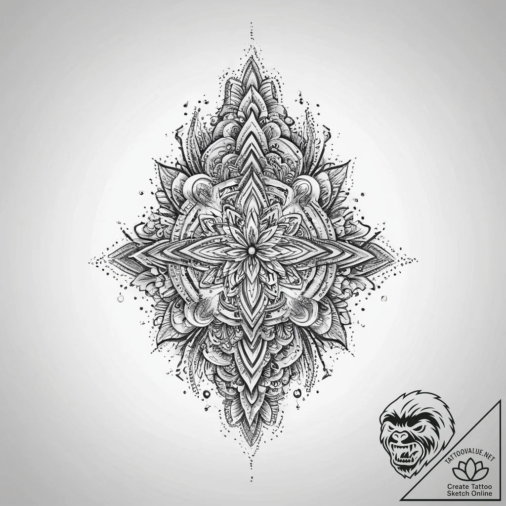 Tattoo sketch spiritual dimension, tattoo dra... - tattoo sketch (№1756162016_0, 25.08.2025 22:46) — tattoovalue.net