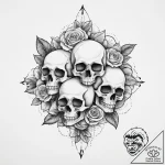 Tattoo sketch hands with a brush, tattoo sket… – tattoo sketch (№1756162218_0, 25.08.2025 22:50) — tattoovalue.net