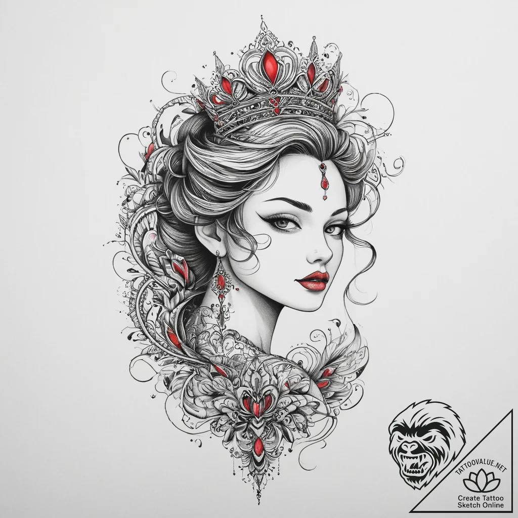 Tattoo sketch princess tattoo, tattoo drawing... - tattoo sketch (№1756162621_0, 25.08.2025 22:57) — tattoovalue.net