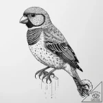 Tattoo sketch zebra finch, tattoo sketch desi… – tattoo sketch (№1756163632_0, 25.08.2025 23:13) — tattoovalue.net