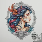 Tattoo sketch siren tattoo, artistic tattoo s… – tattoo sketch (№1756164276_0, 25.08.2025 23:24) — tattoovalue.net