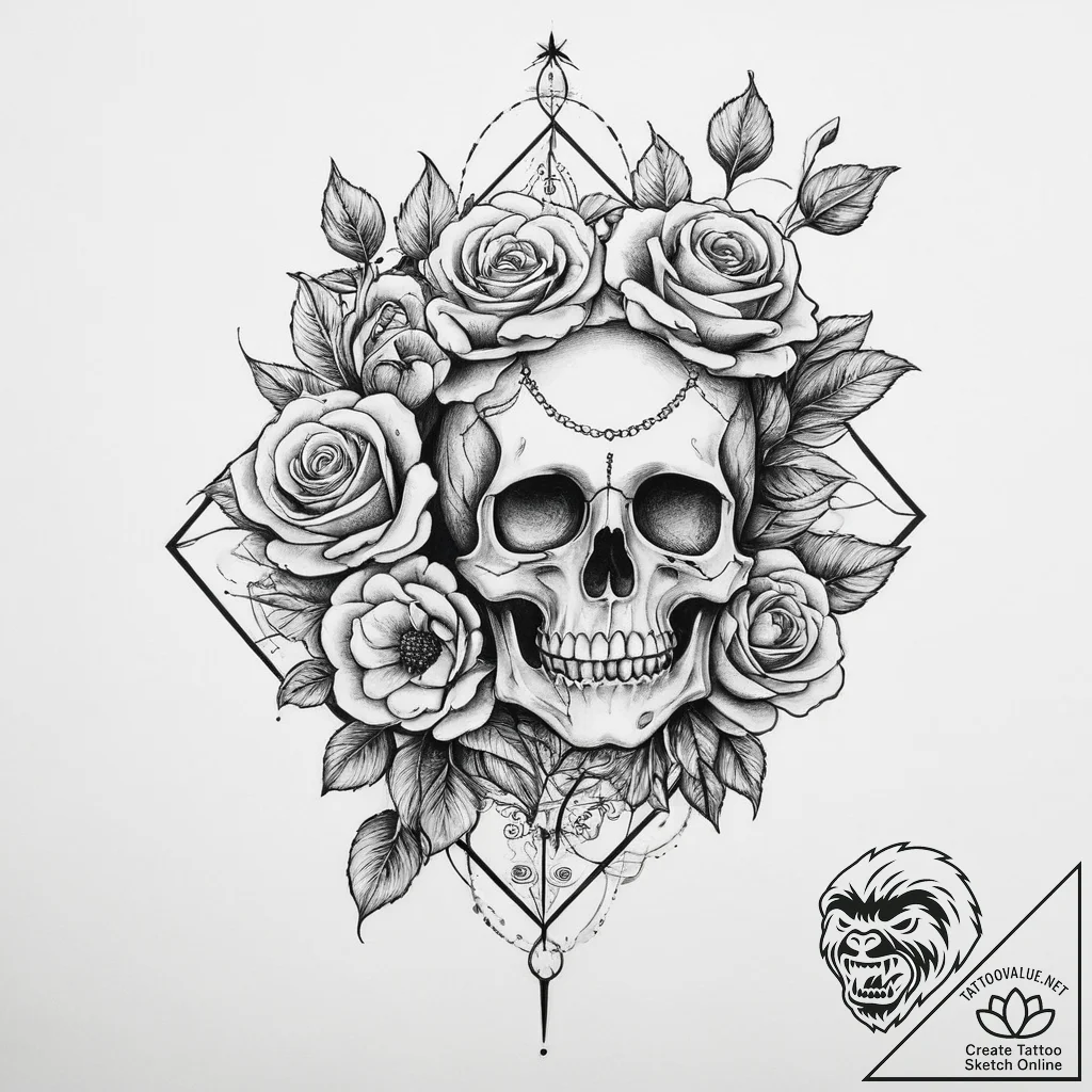 Tattoo sketch a symbolic idea, tattoo drawing... - tattoo sketch (№1756166503_0, 26.08.2025 00:01) — tattoovalue.net
