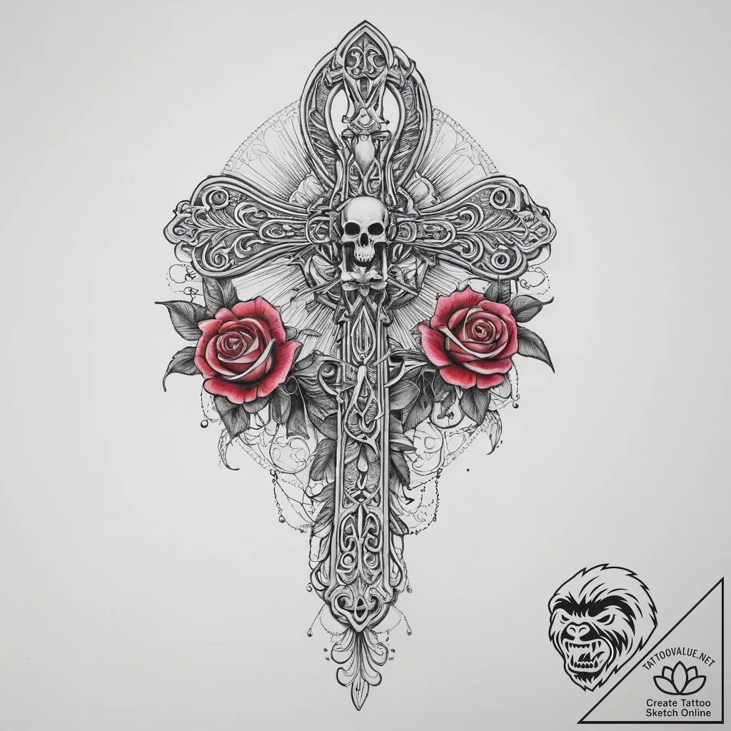 Tattoo sketch egyptian ankh, artistic tattoo... - tattoo sketch (№1756169514_0, 26.08.2025 00:51) — tattoovalue.net
