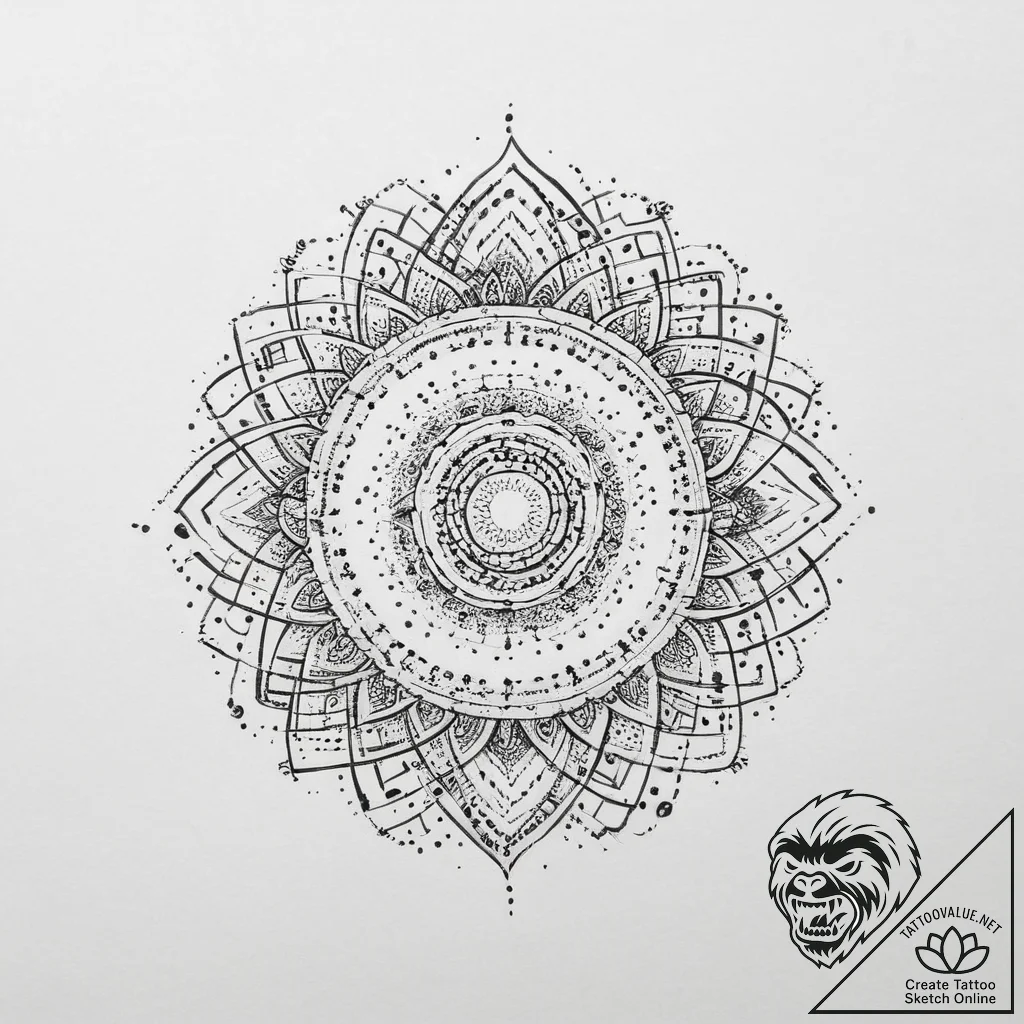 Tattoo sketch spiral, artistic tattoo sketch,... - tattoo sketch (№1756170719_0, 26.08.2025 01:11) — tattoovalue.net