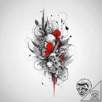 Tattoo sketch passion, tattoo line art, trash… – tattoo sketch (№1756172334_0, 26.08.2025 01:38) — tattoovalue.net
