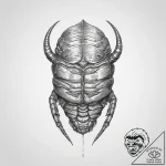 Tattoo sketch trilobite – tattoo sketch (№1756172934_0, 26.08.2025 01:48) — tattoovalue.net