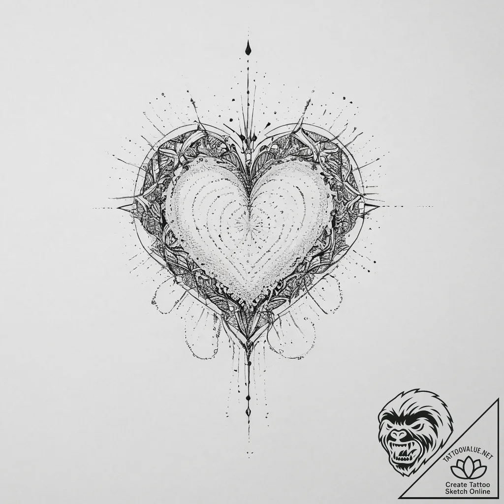 Tattoo sketch single line of a person with a... - tattoo sketch (№1756175961_0, 26.08.2025 02:39) — tattoovalue.net