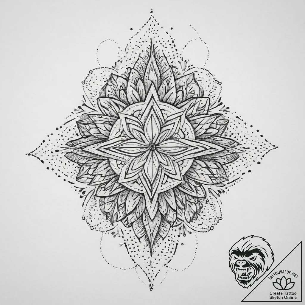 Tattoo sketch pink, tattoo line art, sepia to... - tattoo sketch (№1756177384_0, 26.08.2025 03:03) — tattoovalue.net
