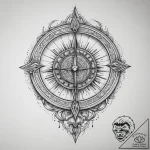 Tattoo sketch sundial with a quote, artistic… – tattoo sketch (№1756178607_0, 26.08.2025 03:23) — tattoovalue.net
