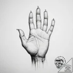 Tattoo sketch hands with a villain – tattoo sketch (№1756180414_0, 26.08.2025 03:53) — tattoovalue.net