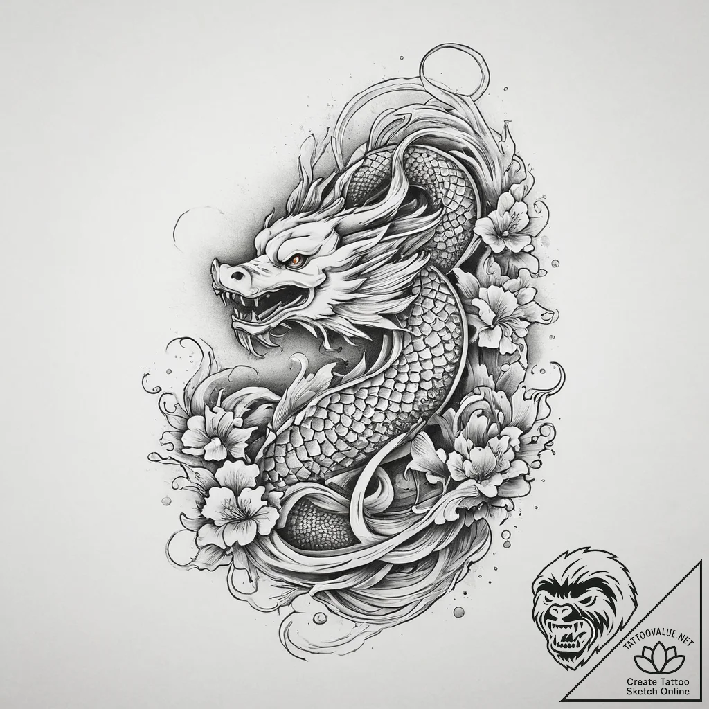 Tattoo sketch holy narrative, concept art for... - tattoo sketch (№1756180817_0, 26.08.2025 04:00) — tattoovalue.net