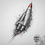 Tattoo sketch soldier with a rocket, tattoo d… – tattoo sketch (№1756182635_0, 26.08.2025 04:30) — tattoovalue.net