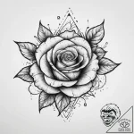 Tattoo sketch hat with a rose, artistic tatto… – tattoo sketch (№1756184054_0, 26.08.2025 04:54) — tattoovalue.net