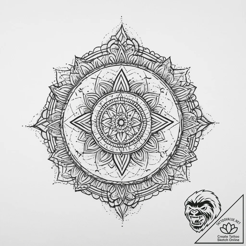 Tattoo sketch spiritual soil, tattoo sketch d... - tattoo sketch (№1756185658_0, 26.08.2025 05:20) — tattoovalue.net