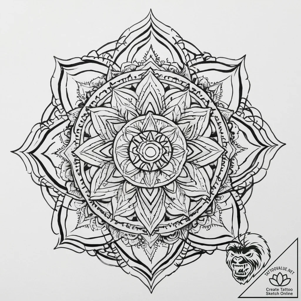 Tattoo sketch yellow, tattoo flash sheet desi... - tattoo sketch (№1756186462_0, 26.08.2025 05:34) — tattoovalue.net