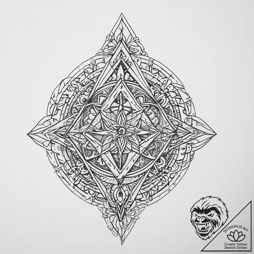 Tattoo sketch domovoy, the house spirit, with... - tattoo sketch (№1756187261_0, 26.08.2025 05:47) — tattoovalue.net