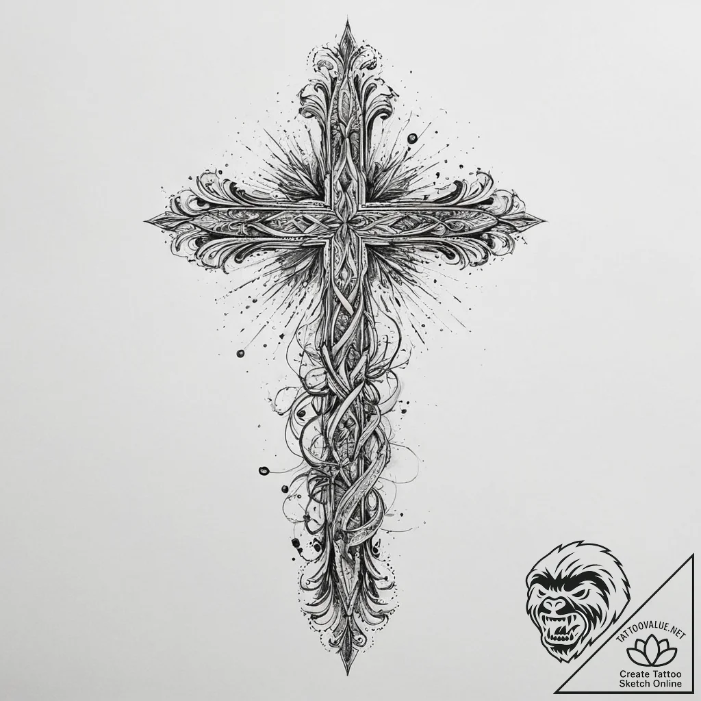 Tattoo sketch blessed change, tattoo sketch d... - tattoo sketch (№1756189273_0, 26.08.2025 06:21) — tattoovalue.net