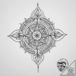 Tattoo sketch spiritual narrative, ink illust… – tattoo sketch (№1756189473_0, 26.08.2025 06:24) — tattoovalue.net