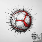 Tattoo sketch water polo ball in water, tatto… – tattoo sketch (№1756191690_0, 26.08.2025 07:01) — tattoovalue.net