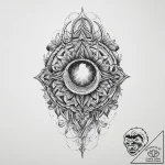 Tattoo sketch cosmic identity, ink illustrati… – tattoo sketch (№1756192294_0, 26.08.2025 07:11) — tattoovalue.net