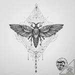 Tattoo sketch blessed realm, ink illustration… – tattoo sketch (№1756192499_0, 26.08.2025 07:14) — tattoovalue.net