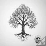 Tattoo sketch mystical tree silhouette, tatto… – tattoo sketch (№1756192902_0, 26.08.2025 07:21) — tattoovalue.net