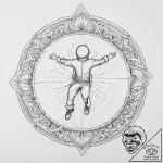 Tattoo sketch base jumping person jumping, ta… – tattoo sketch (№1756195122_0, 26.08.2025 07:58) — tattoovalue.net