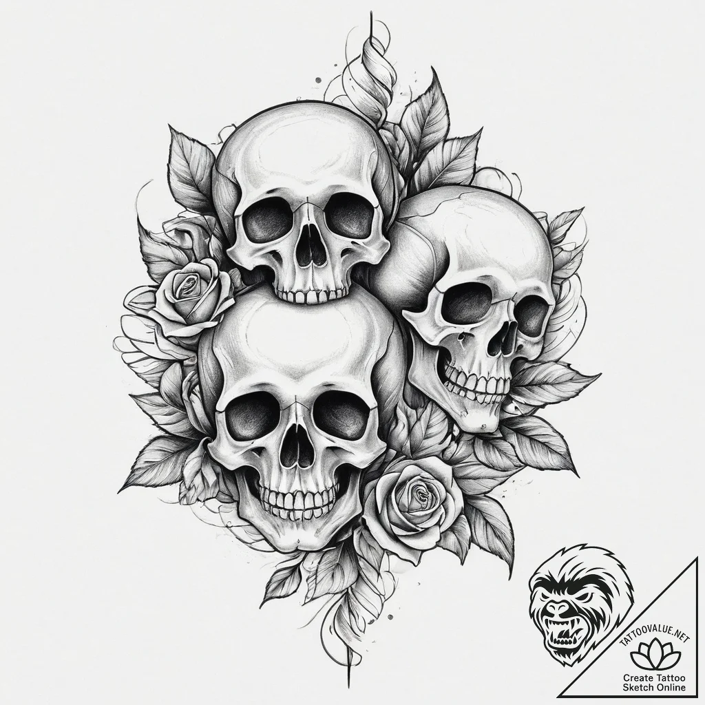 Tattoo sketch silver, concept art for tattoo,... - tattoo sketch (№1756196727_0, 26.08.2025 08:25) — tattoovalue.net