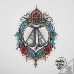 Tattoo sketch blessed realm, ink illustration… – tattoo sketch (№1756200953_0, 26.08.2025 09:35) — tattoovalue.net