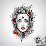 Tattoo sketch spiritual representation, tatto… – tattoo sketch (№1756201351_0, 26.08.2025 09:42) — tattoovalue.net